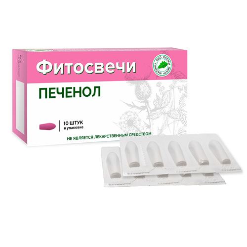 Фитосвечи Печенол, блистер