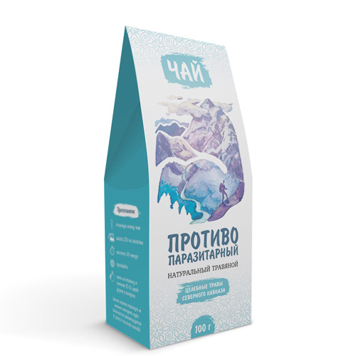 "Противопаразитарный" травяной чай, 100 г.