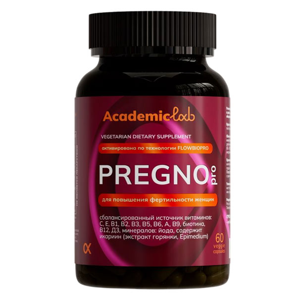 Pregno Pro (Прегно Про) для повышения фертильности женщин, 60 капс.