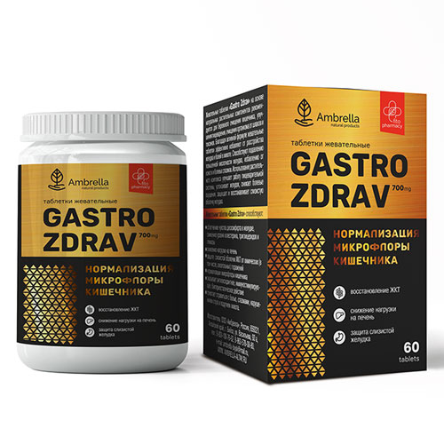 Gastro Zdrav "Нормализация микрофлоры кишечника", 60 таб
