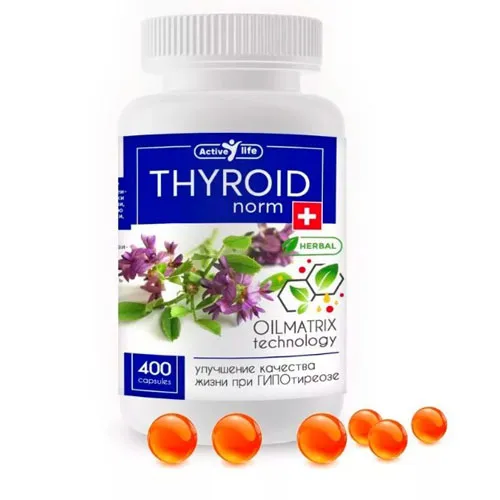 "Тироиднорм" масляный экстракт для улучшения качества жизни при гипотериозе