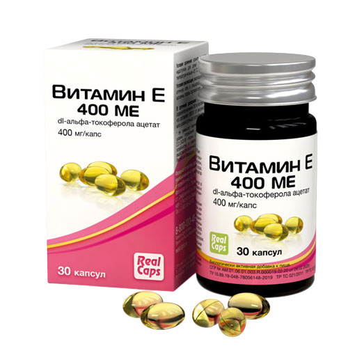 Витамин Е 400 МЕ, 30 капс.