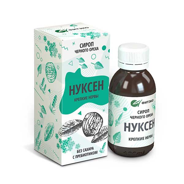 Сироп Нуксен "Крепкие нервы", 125 мл.